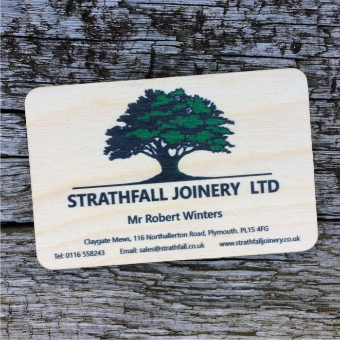 Wood Business Cards (Qty 250)